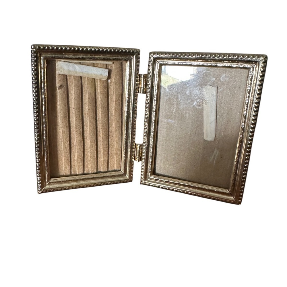 Vintage Gold Double Picture Frame mini